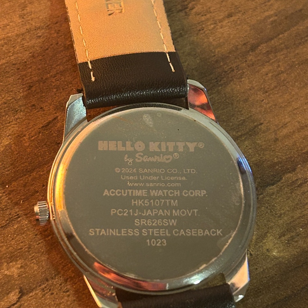 Hello Kitty Watch with Brown and Black Strap - Picture 8 of 10